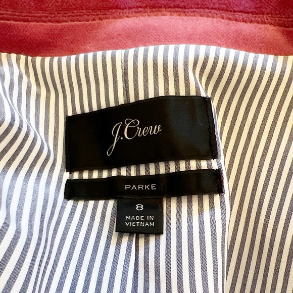 J Crew Pink Velvet Parke Blazer - Picture 7 of 13
